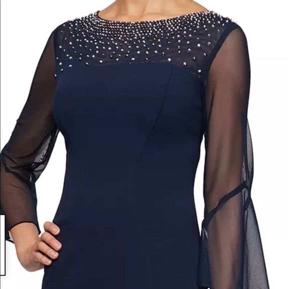 Alex Evenings Dresses & Skirts - Alex Evenings
Illusion-Sleeve Dress